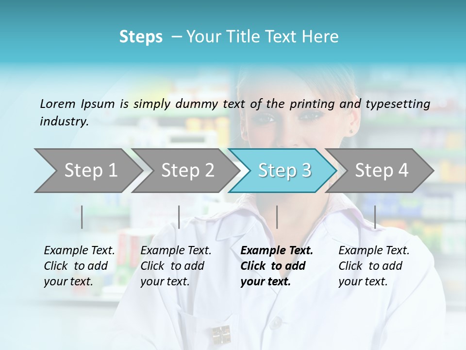 S Smiling Blonde PowerPoint Template