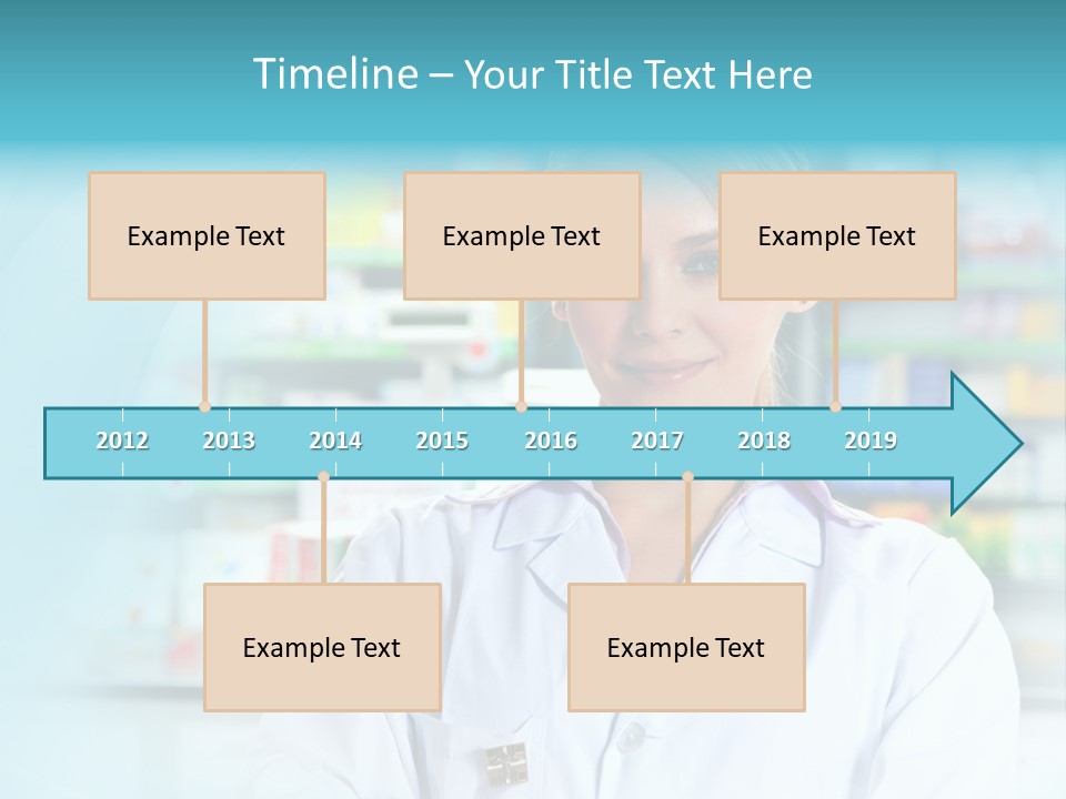 S Smiling Blonde PowerPoint Template