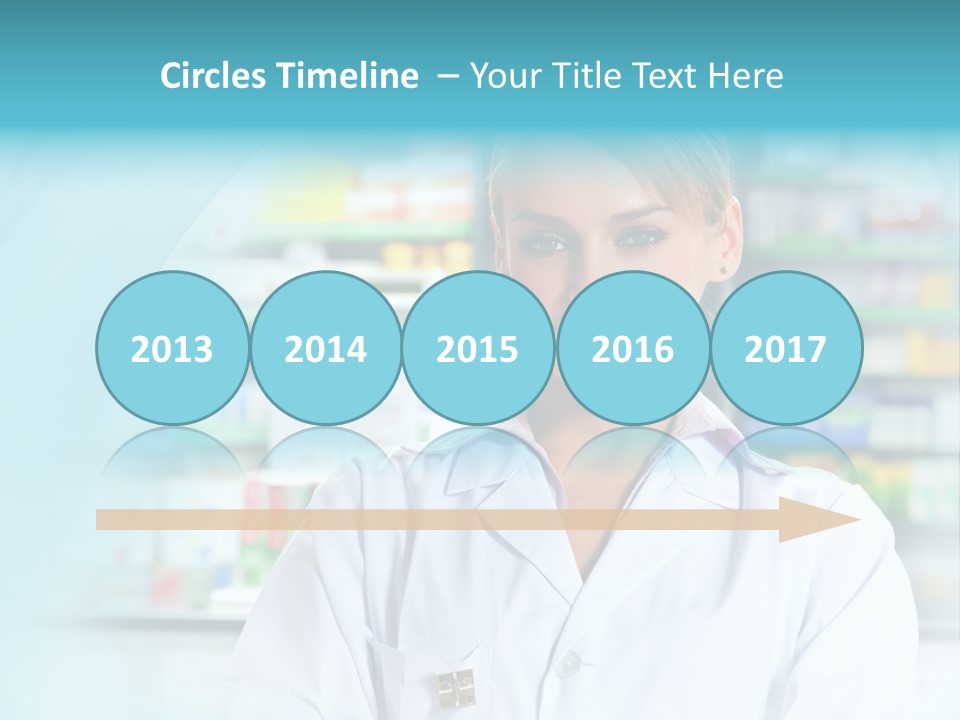 S Smiling Blonde PowerPoint Template