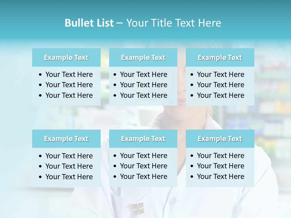 S Smiling Blonde PowerPoint Template