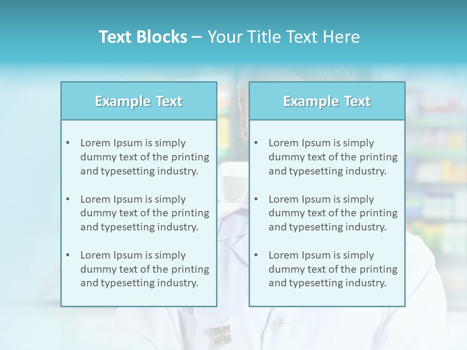 S Smiling Blonde PowerPoint Template