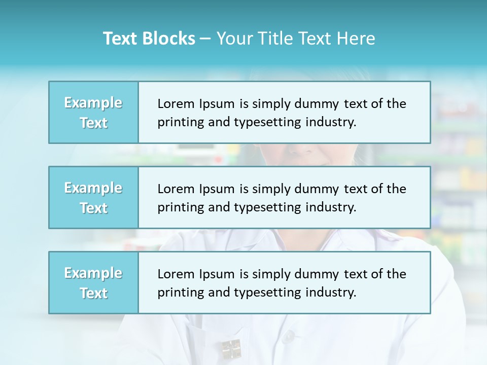 S Smiling Blonde PowerPoint Template