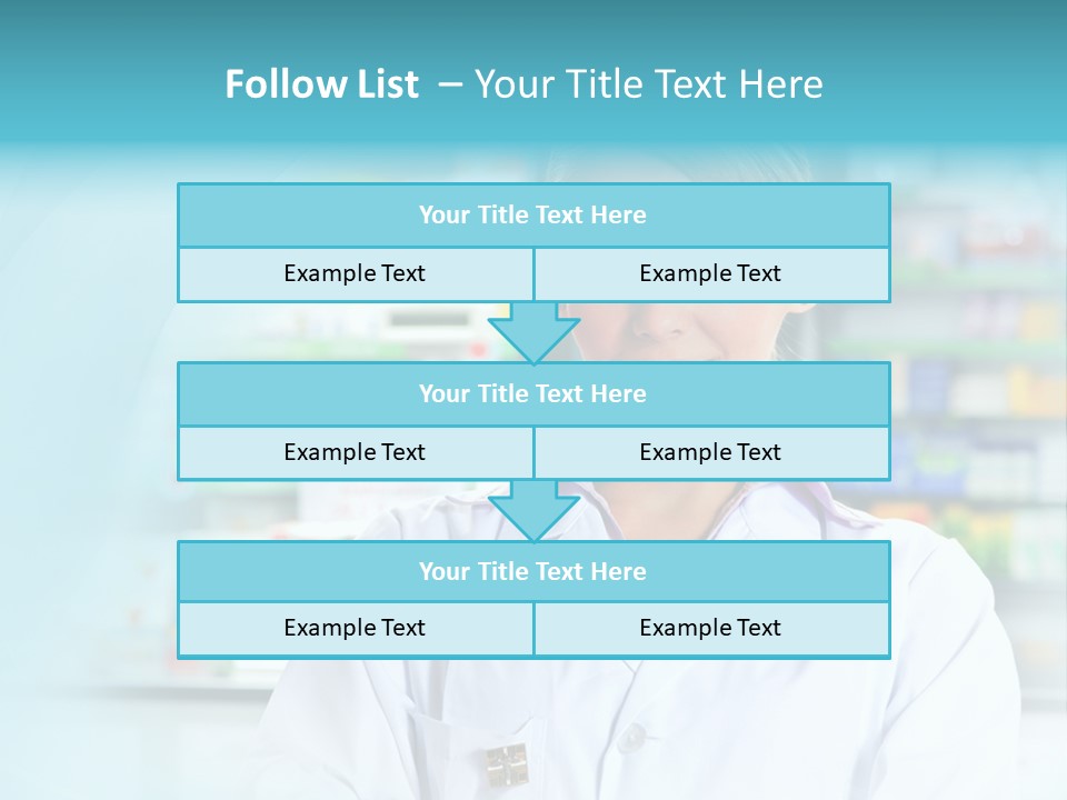 S Smiling Blonde PowerPoint Template