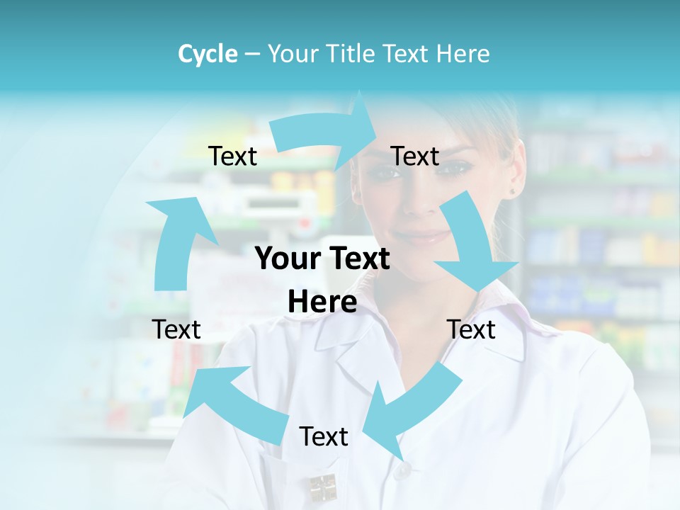 S Smiling Blonde PowerPoint Template