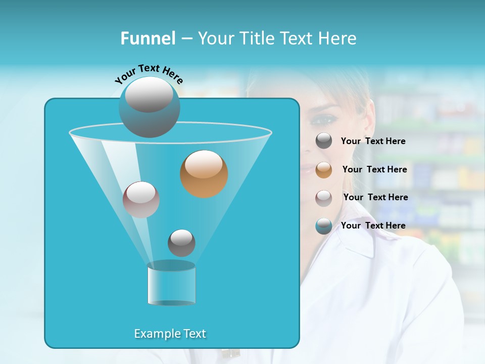 S Smiling Blonde PowerPoint Template