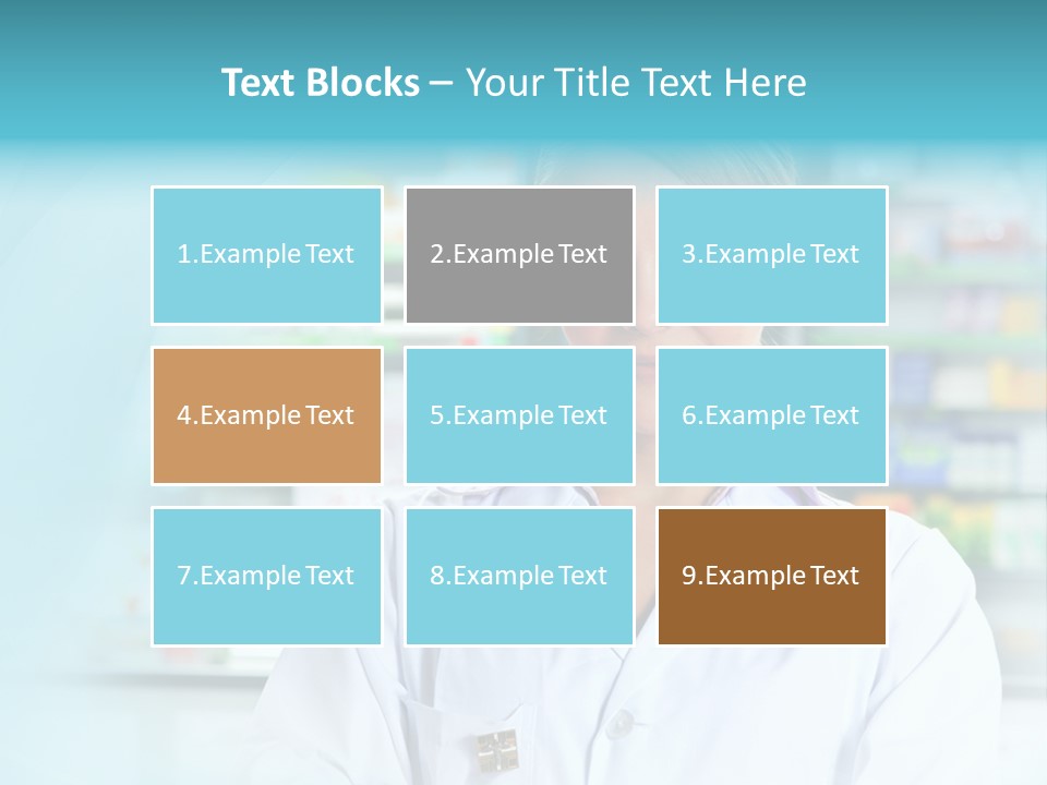 S Smiling Blonde PowerPoint Template