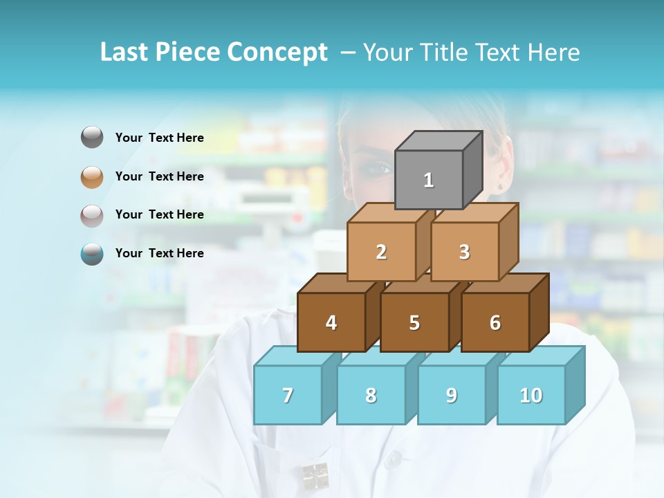 S Smiling Blonde PowerPoint Template