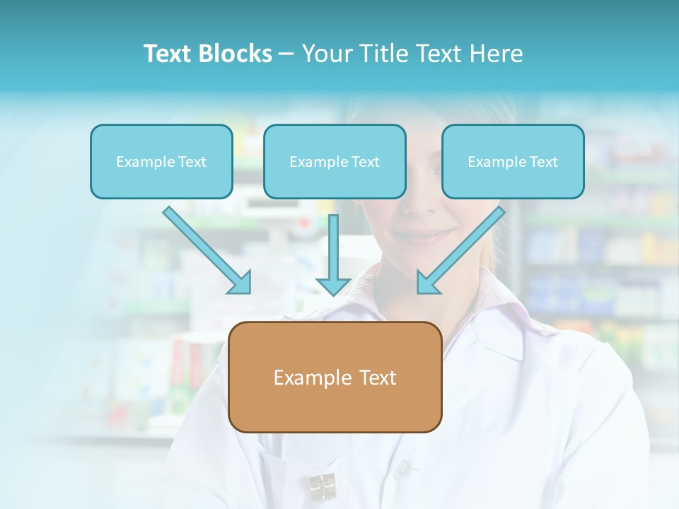 S Smiling Blonde PowerPoint Template