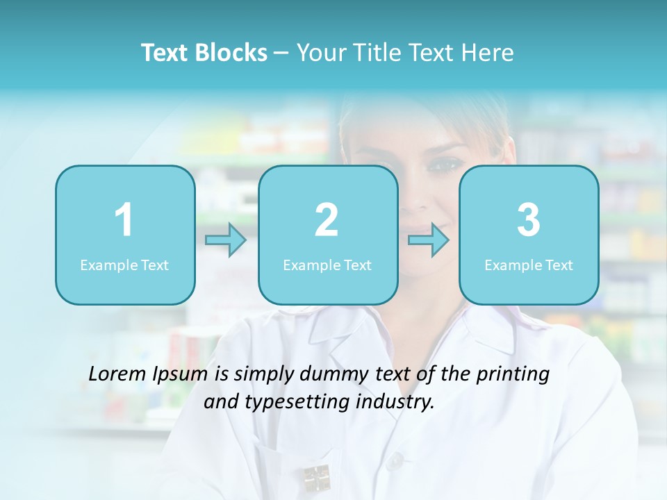 S Smiling Blonde PowerPoint Template