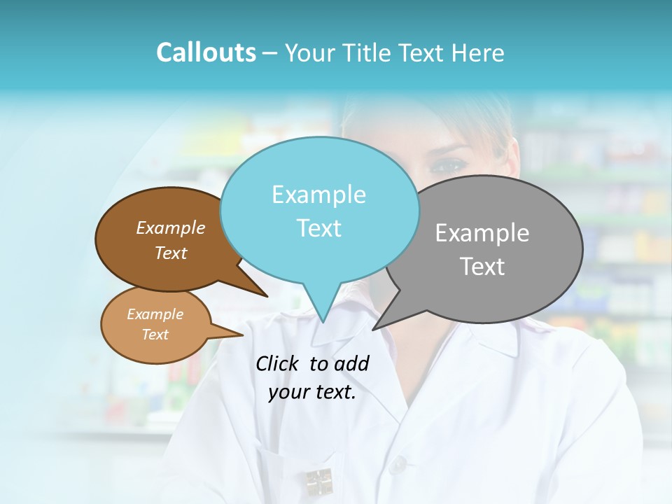 S Smiling Blonde PowerPoint Template