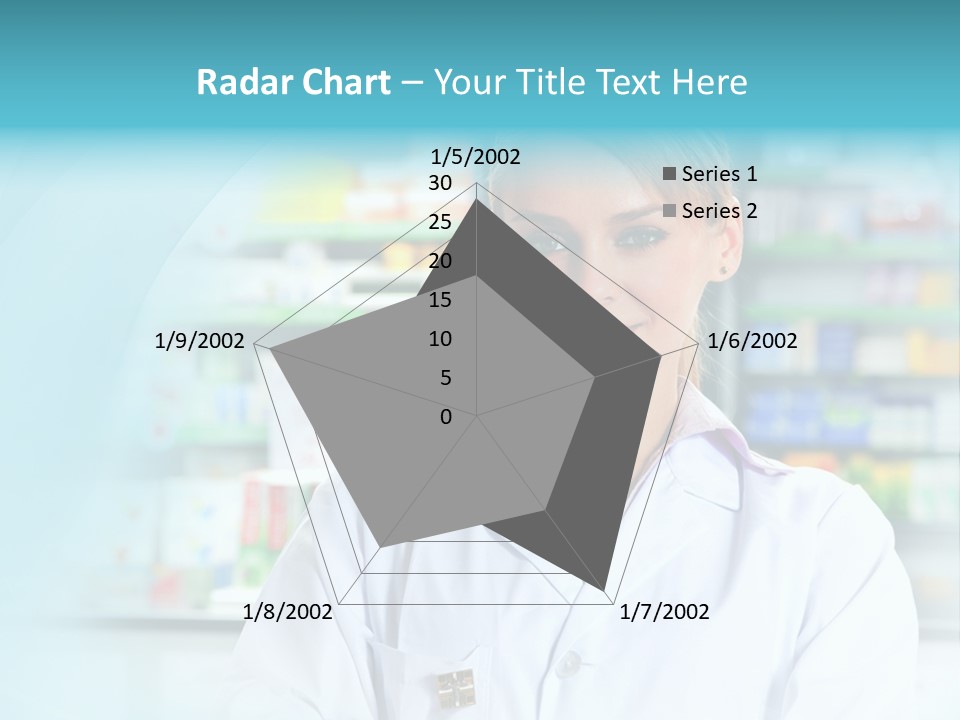 S Smiling Blonde PowerPoint Template