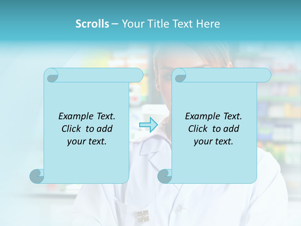 S Smiling Blonde PowerPoint Template