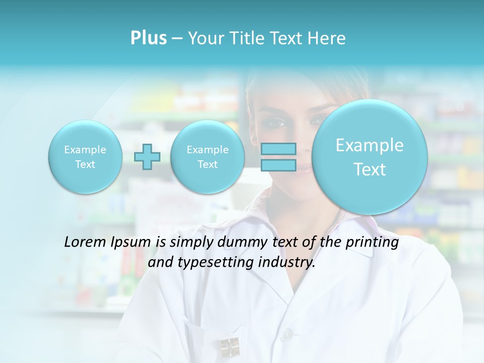 S Smiling Blonde PowerPoint Template