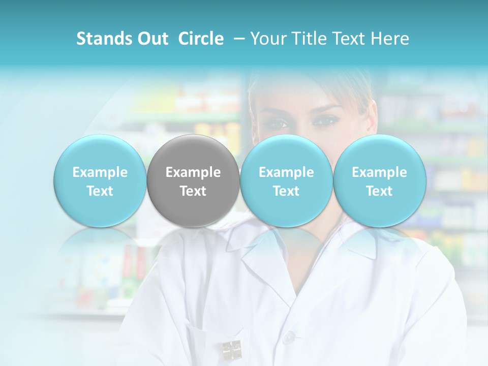 S Smiling Blonde PowerPoint Template