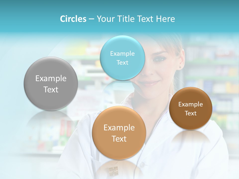 S Smiling Blonde PowerPoint Template