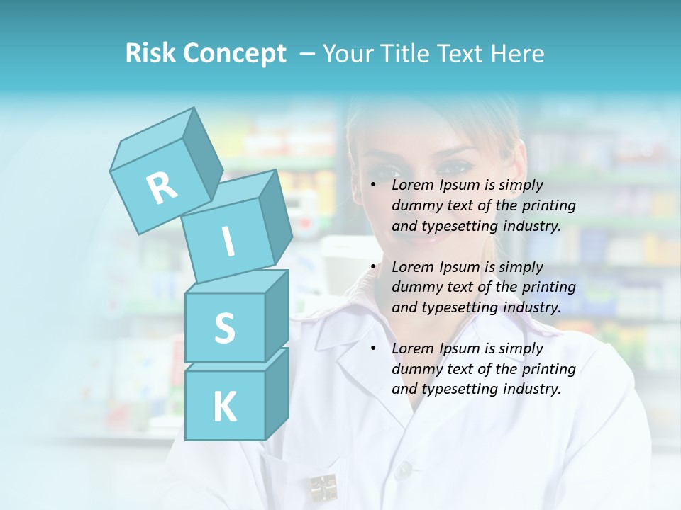 S Smiling Blonde PowerPoint Template