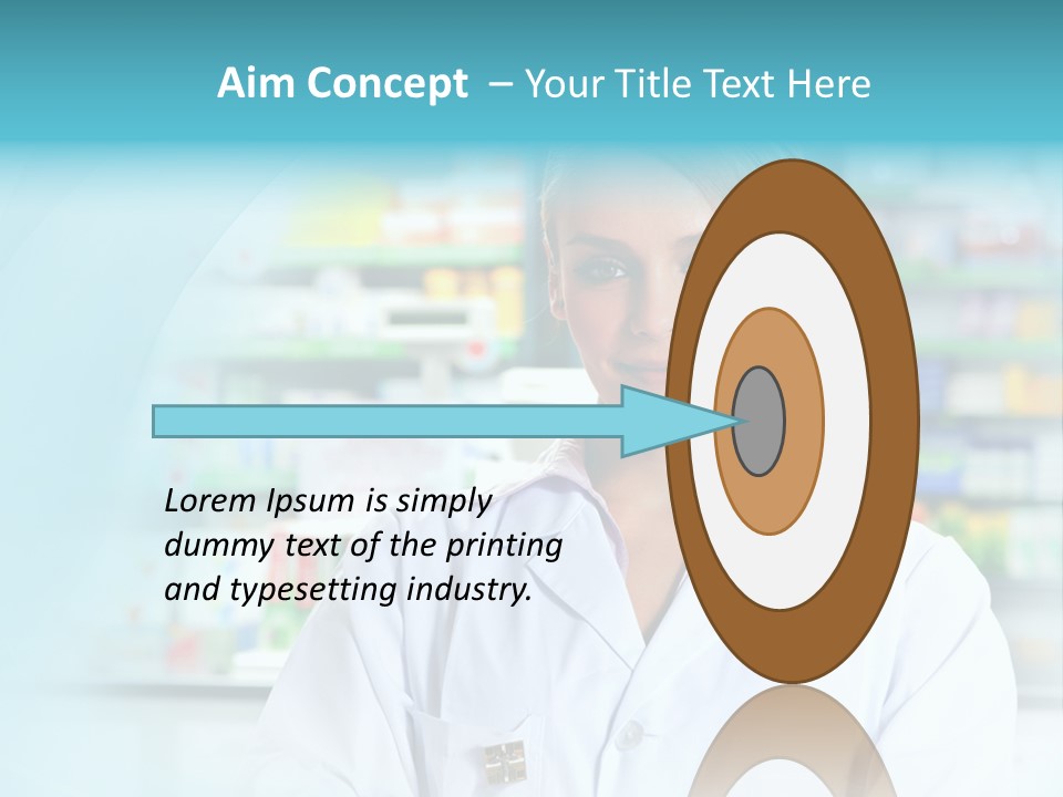 S Smiling Blonde PowerPoint Template