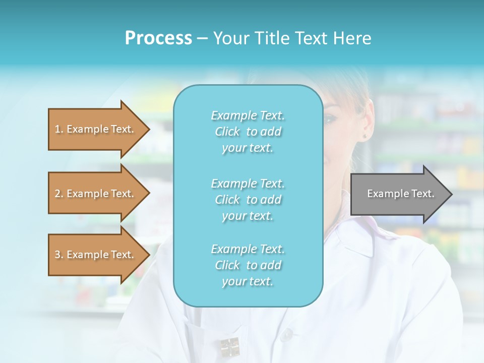 S Smiling Blonde PowerPoint Template