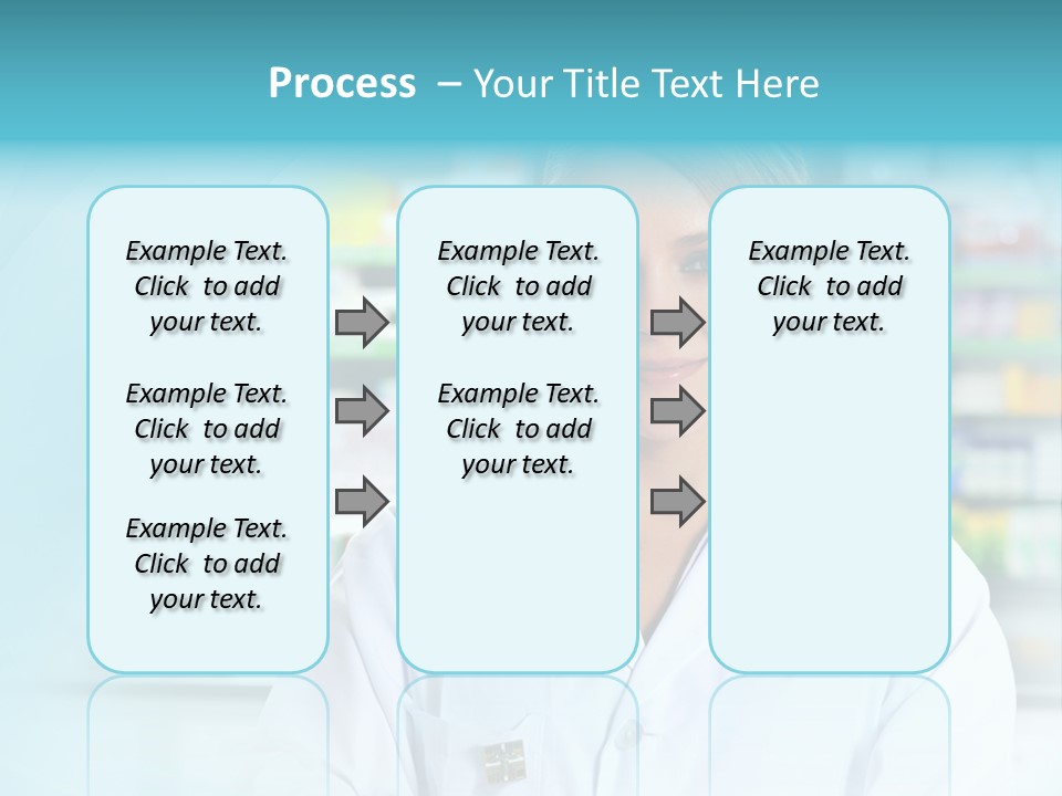 S Smiling Blonde PowerPoint Template