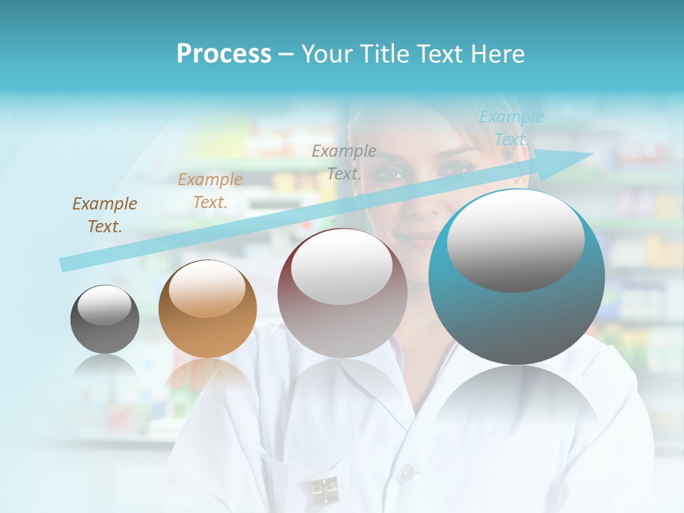 S Smiling Blonde PowerPoint Template