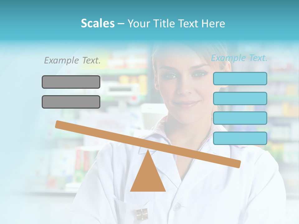 S Smiling Blonde PowerPoint Template