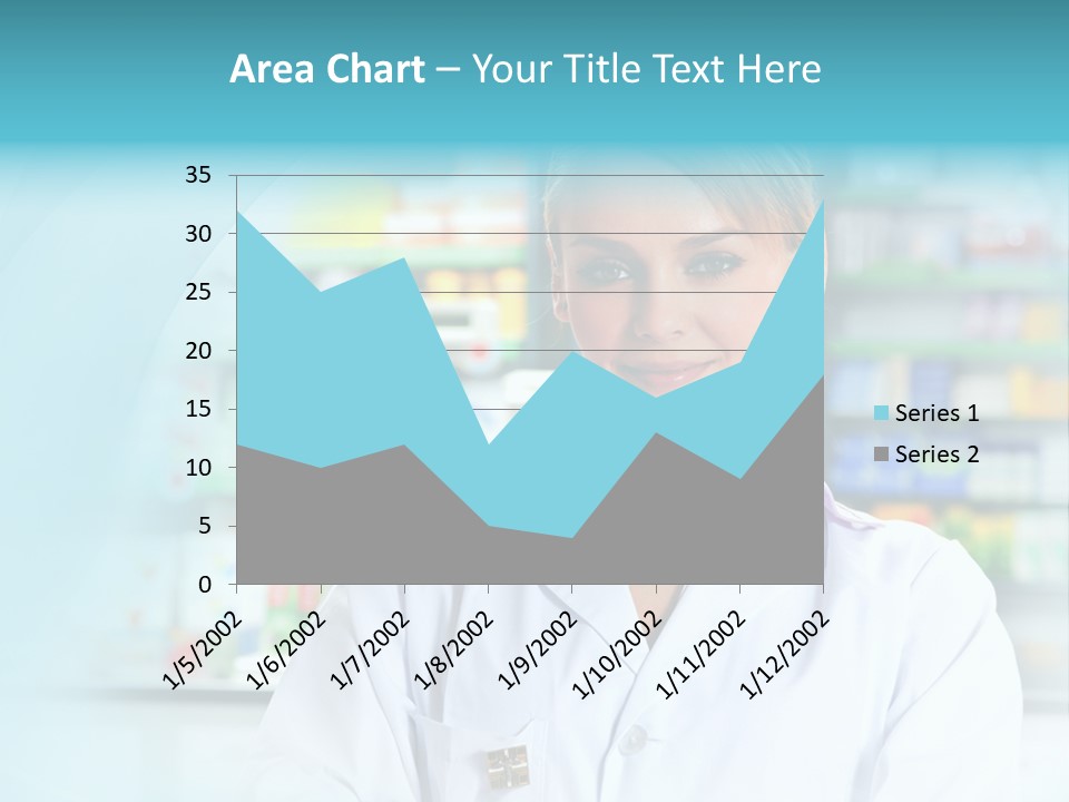 S Smiling Blonde PowerPoint Template