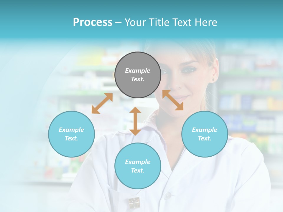 S Smiling Blonde PowerPoint Template