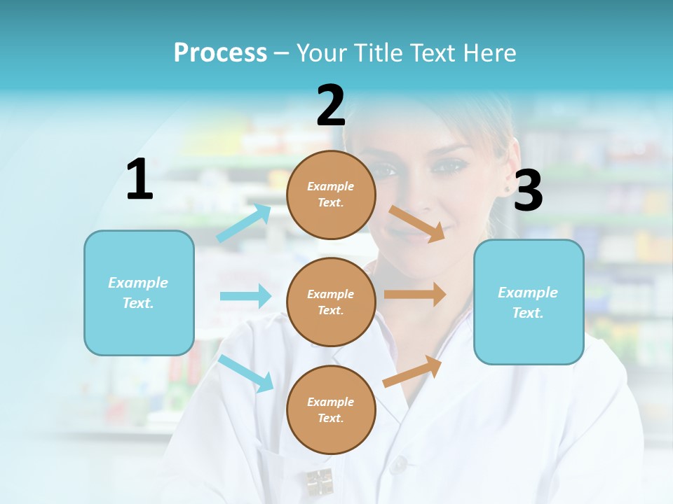 S Smiling Blonde PowerPoint Template