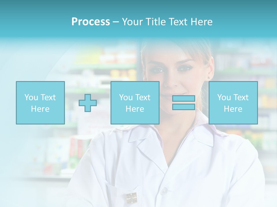 S Smiling Blonde PowerPoint Template