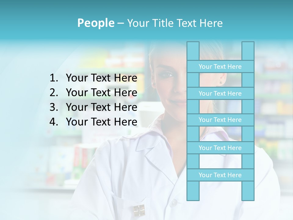 S Smiling Blonde PowerPoint Template