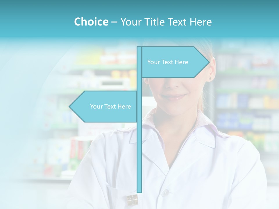 S Smiling Blonde PowerPoint Template