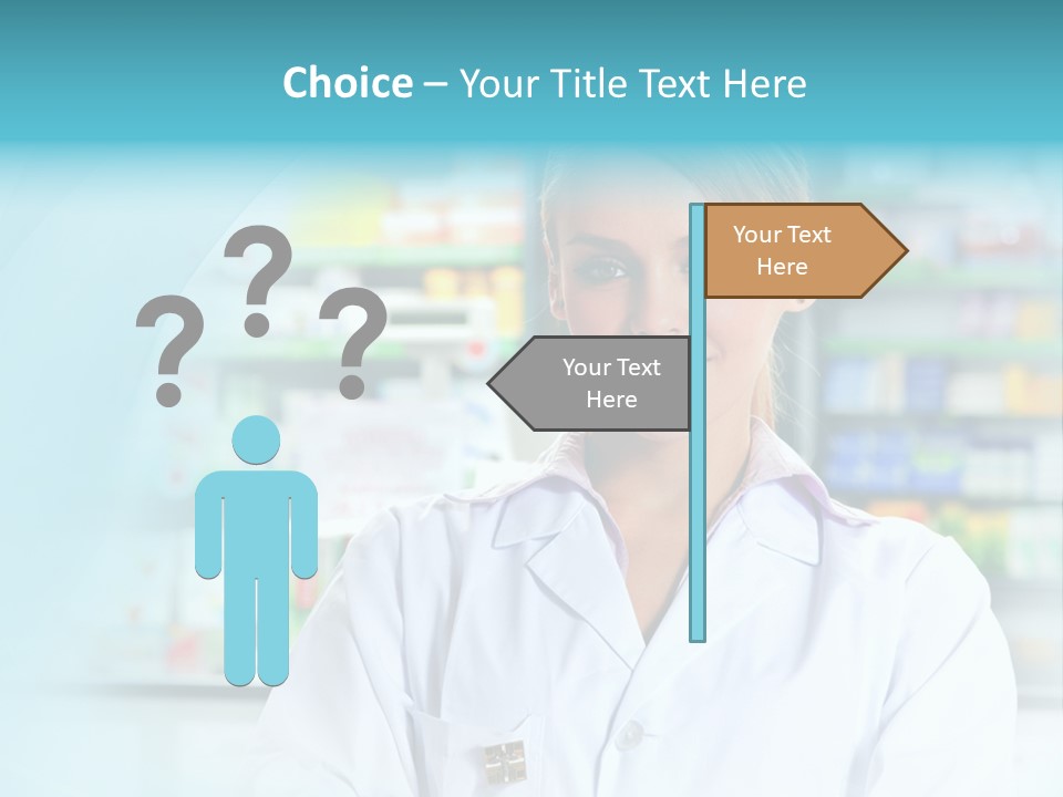 S Smiling Blonde PowerPoint Template