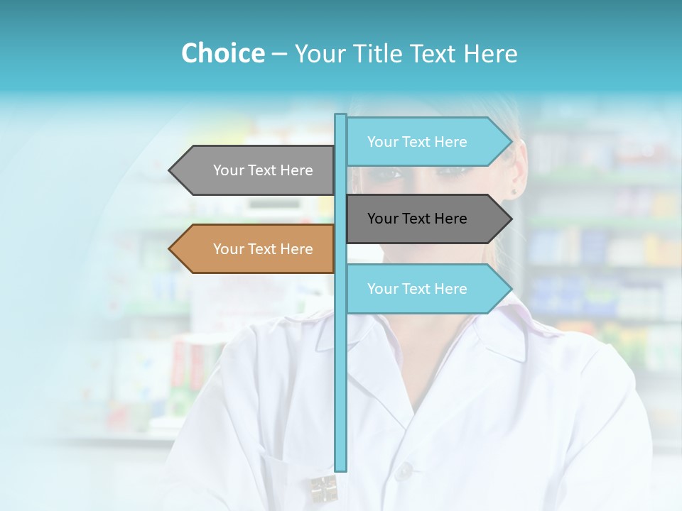 S Smiling Blonde PowerPoint Template