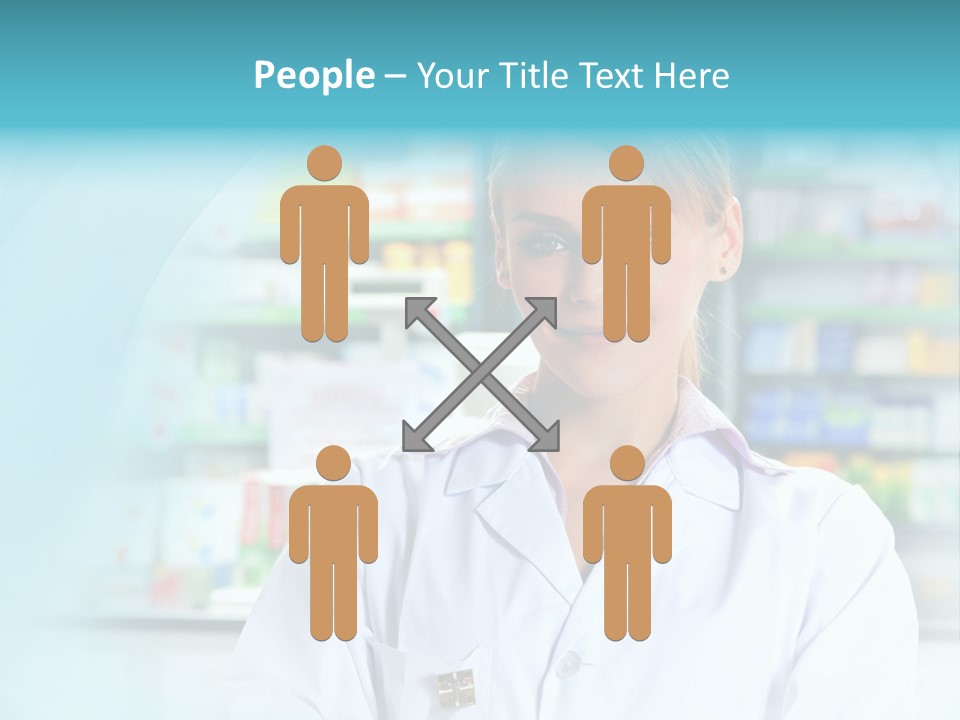 S Smiling Blonde PowerPoint Template