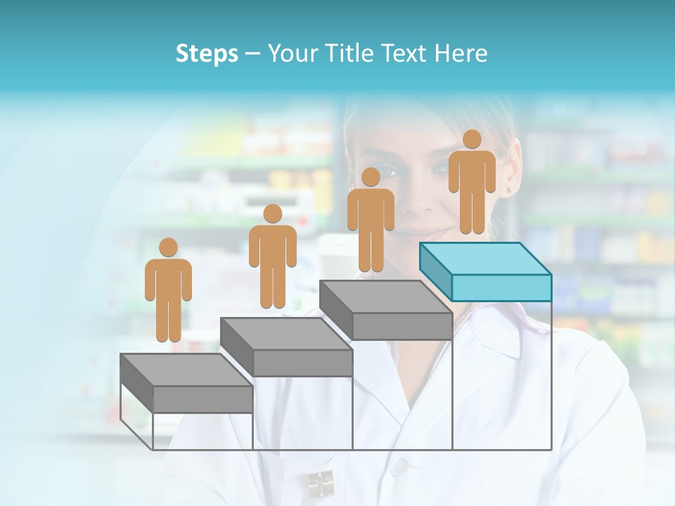 S Smiling Blonde PowerPoint Template