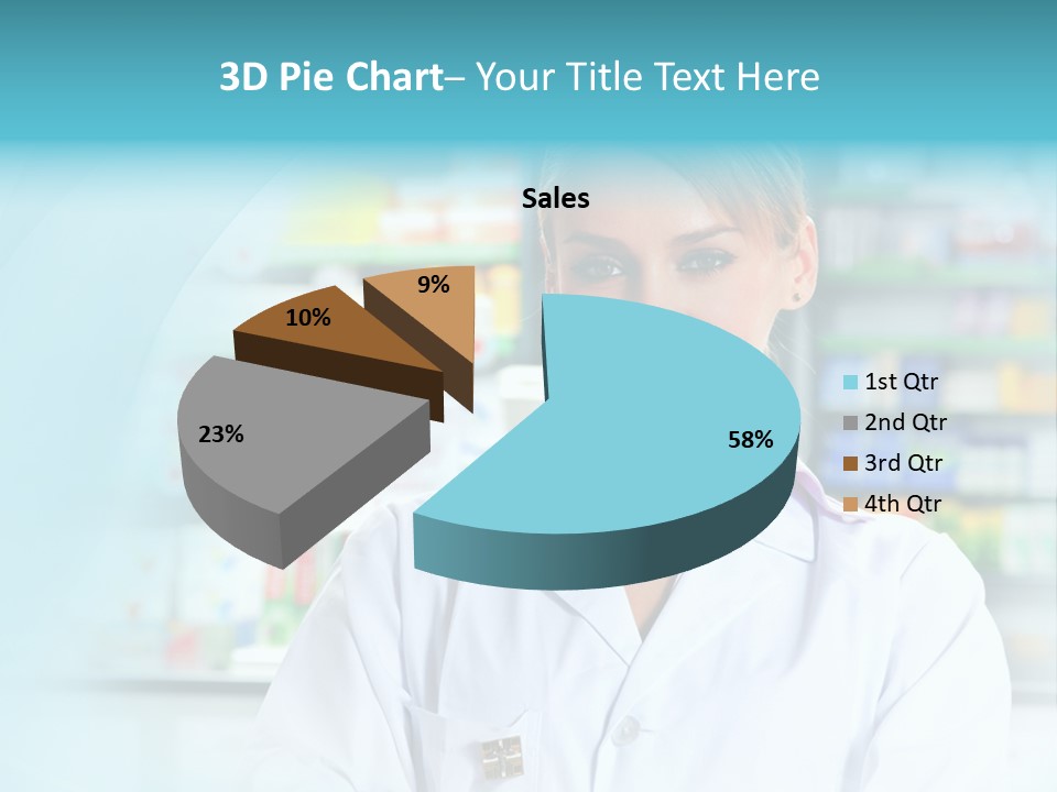 S Smiling Blonde PowerPoint Template