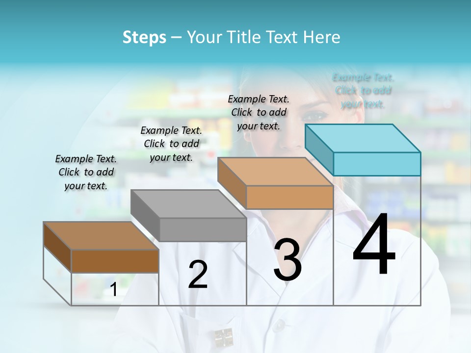 S Smiling Blonde PowerPoint Template