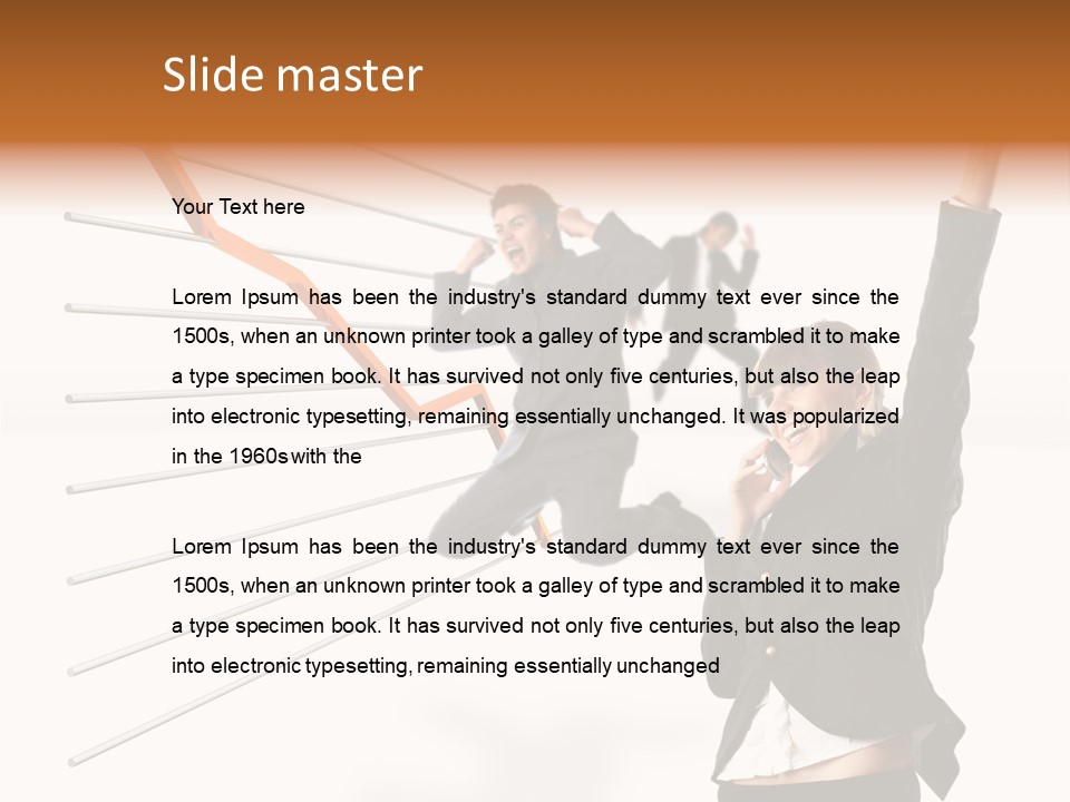 Commerce Friendly Teamwork PowerPoint Template