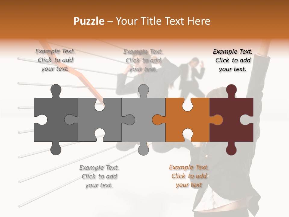 Commerce Friendly Teamwork PowerPoint Template