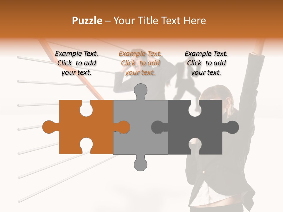 Commerce Friendly Teamwork PowerPoint Template