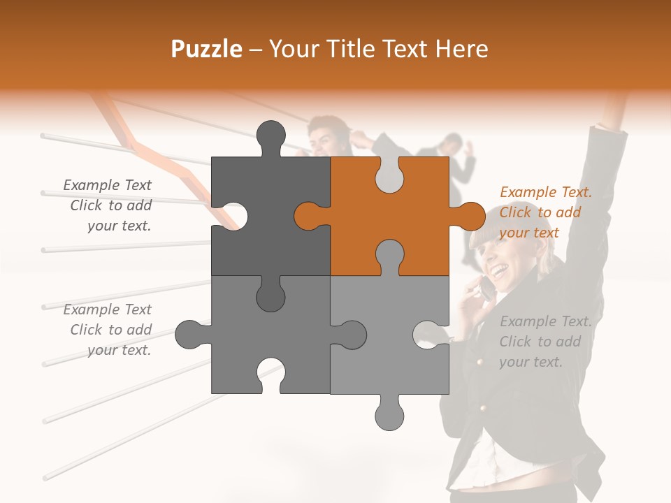 Commerce Friendly Teamwork PowerPoint Template