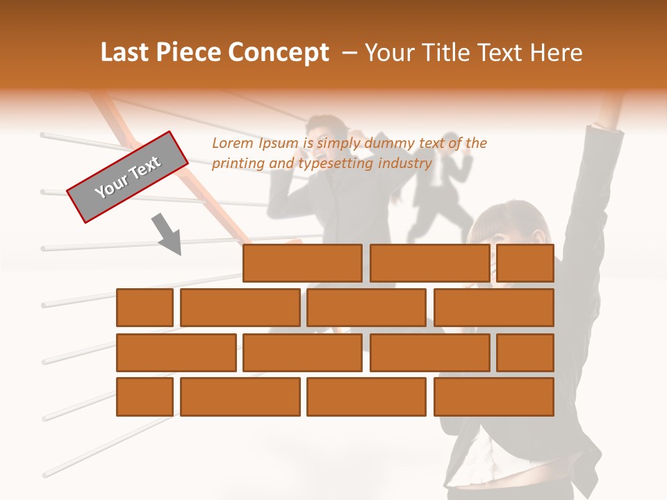Commerce Friendly Teamwork PowerPoint Template