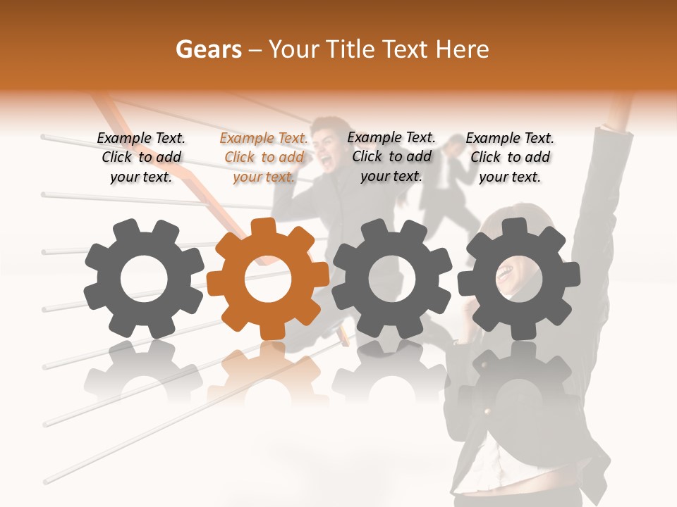 Commerce Friendly Teamwork PowerPoint Template