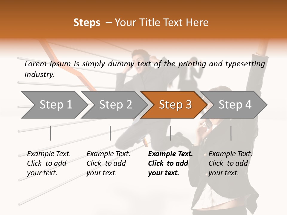 Commerce Friendly Teamwork PowerPoint Template