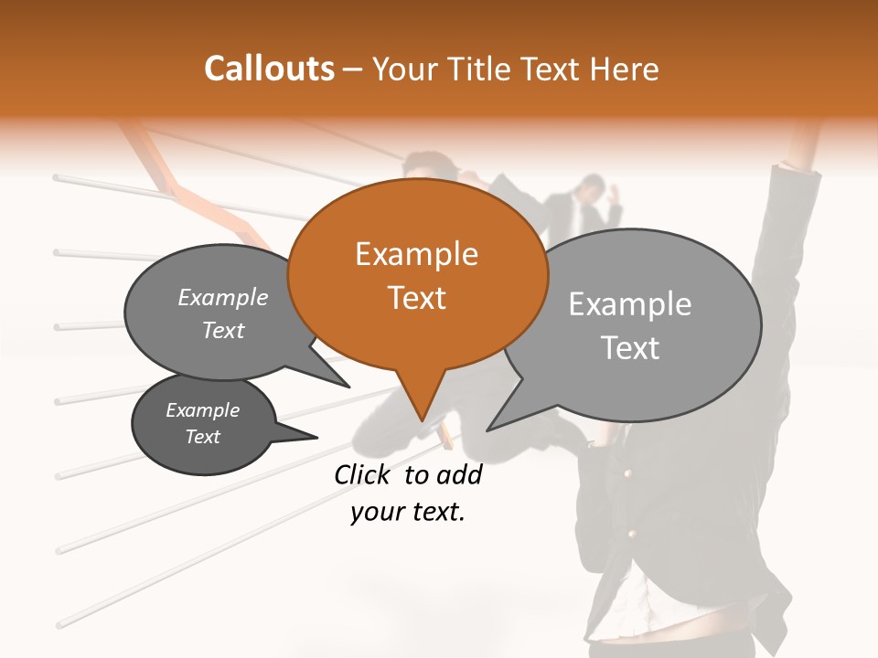 Commerce Friendly Teamwork PowerPoint Template