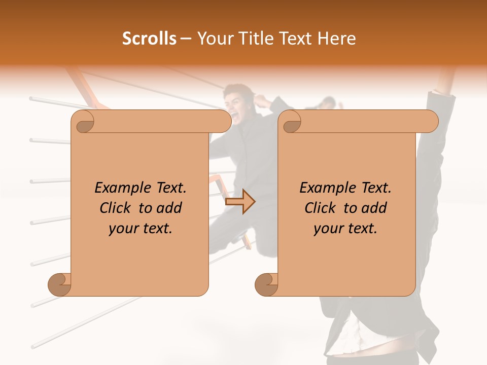 Commerce Friendly Teamwork PowerPoint Template