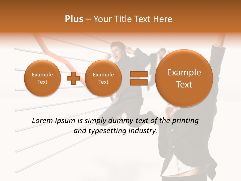 Commerce Friendly Teamwork PowerPoint Template