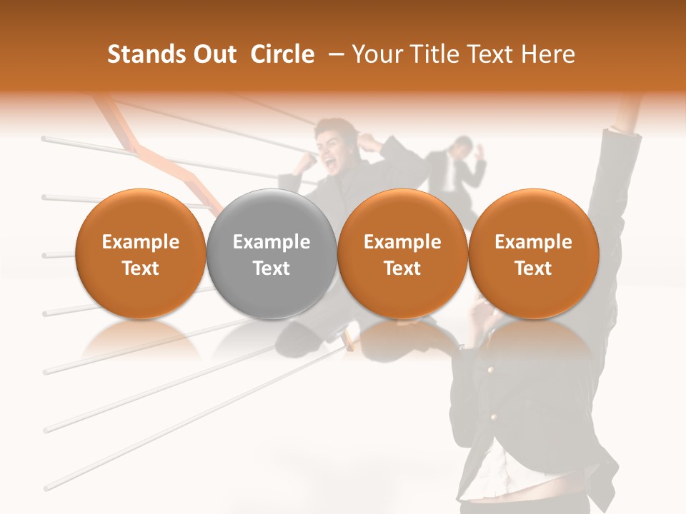 Commerce Friendly Teamwork PowerPoint Template