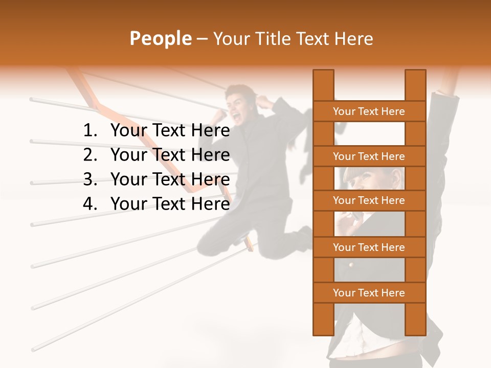 Commerce Friendly Teamwork PowerPoint Template