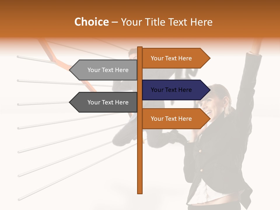 Commerce Friendly Teamwork PowerPoint Template